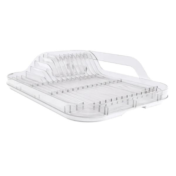 Better Houseware Dish Rack Set, 6-5/8inH x 12-1/4inW x 17-3/4inD, Clear
