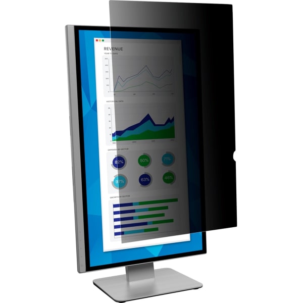 3M Privacy Filter for Monitors, 25in Full Screen, 16:9 Aspect Ratio, Reduces Blue Light, Anti-Glare