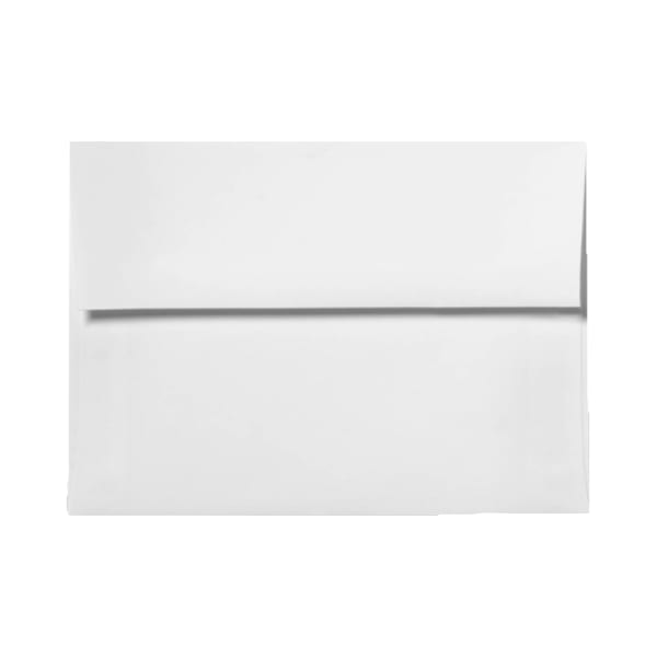 LUX Invitation Envelopes, A9, Peel & Press Closure, White, Pack Of 250