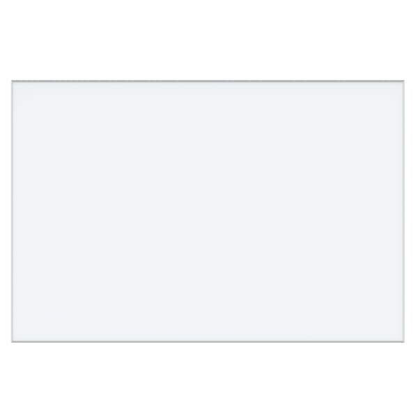 Fellowes Vita Magnetic Rectangle Frameless Wall-Mount Markerboard, Glass, 96in x 48in, White