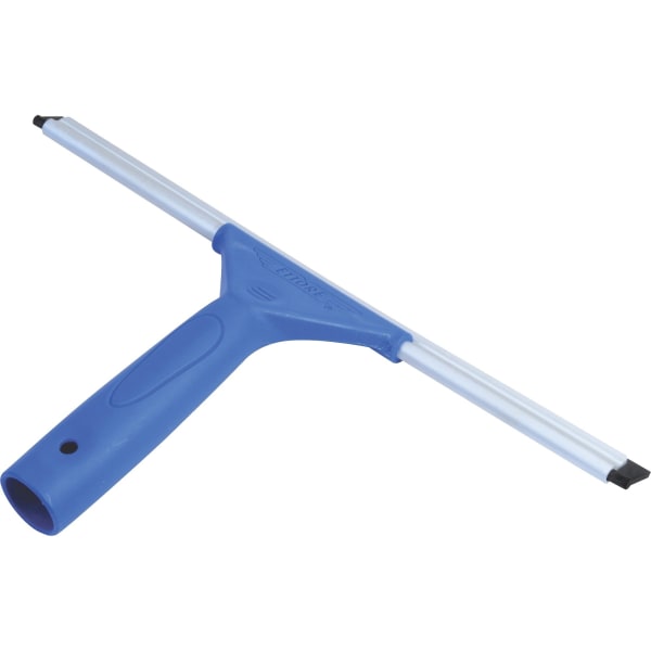Ettore All-purpose Squeegee - Rubber Blade - Plastic Handle - 6.5in Height x 14in Width x 1.5in Length - Lightweight, Streak-free - Blue - 1Each