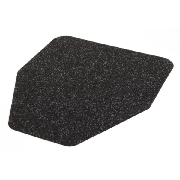 Hospeco Health Gards Premium Urinal Mats, 1-13/16in x 17-5/8in, Black, Pack Of 6 Mats