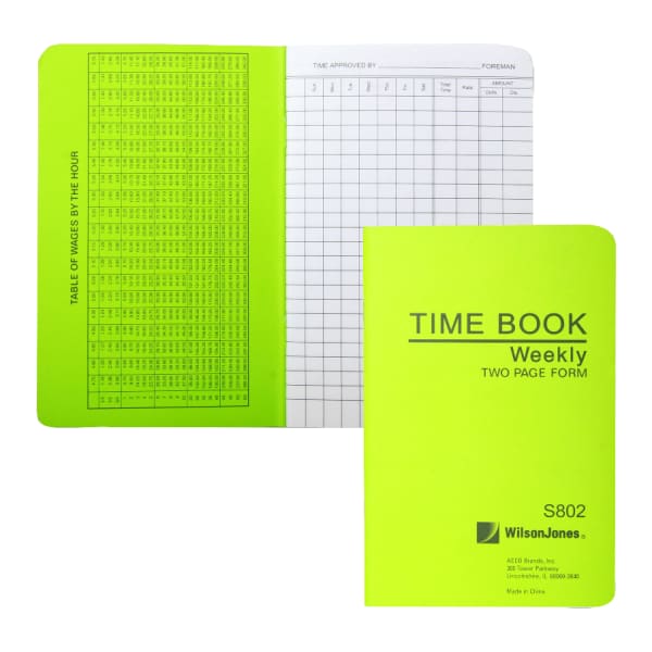 ACCO / Wilson Jones Foremans Pocket-Size Time Book, 2 Pages Per Week, 6.75in x 4.12in