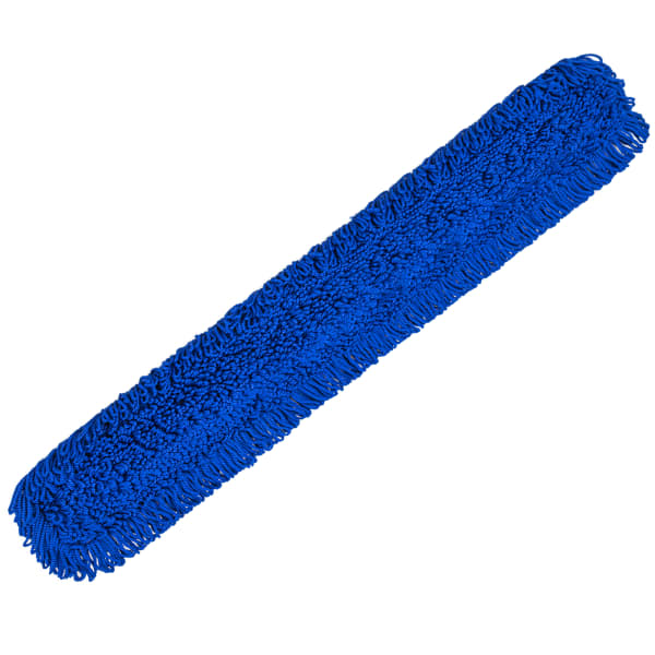 Gritt Commercial Microfiber Looped Dust Mop Pad Head, 60in, Blue