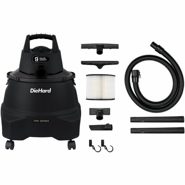 DieHard 9-Gallon 5.5 HP Pro Wet/Dry Vacuum, DH7000501