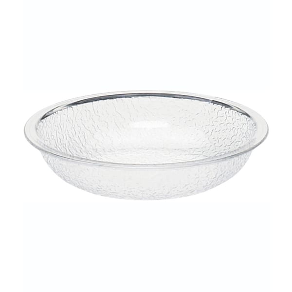 Cambro Camwear Round Pebbled Bowls, 12in, Clear, Set Of 12 Bowls