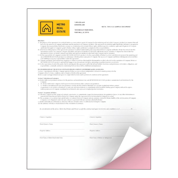 Xerox Revolution Premium Digital Carbonless Laser Paper, 2-Part Straight/Reverse, 10 Reams, White/Pink, Letter Size (8 1/2in x 11in), 2500 Sets Total, 250 Sets Per Ream, 20 Lb, 92 Brightness