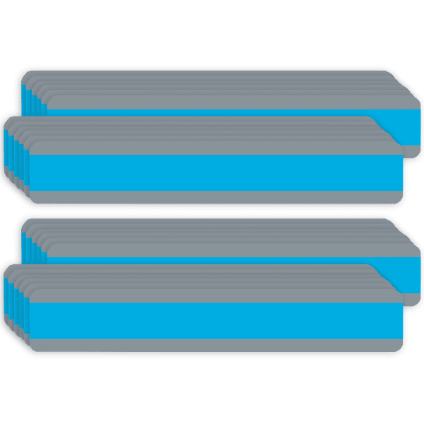 Ashley Productions Double Wide Reading Guide Sentence Strips, 1-1/4in x 7-1/4in, Blue, 12 Strips Per Pack, Bundle Of 2 Packs