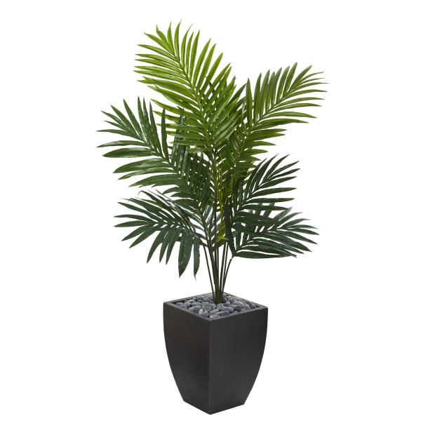 Nearly Natural Kentia Palm 54inH Artificial Tree With Planter, 54inH x 32inW x 32inD, Green