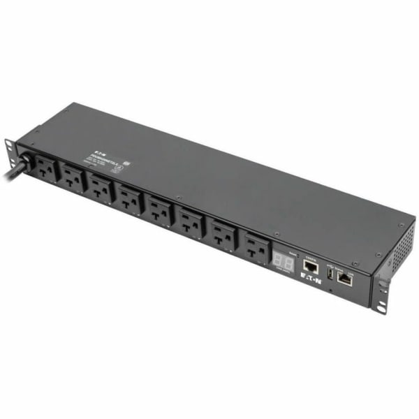 Tripp Lite 1.9kW Single-Phase Switched PDU, LX Platform Interface, 120V Outlets (8 5-15/20R), NEMA L - PDUMH20NET2LX