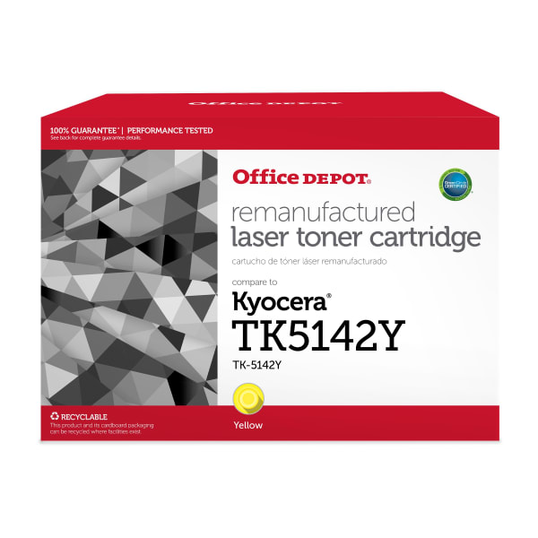 Office Depot ODTK5142Y Yellow Toner Cartridge Replacement For Kyocera Mita TK5142
