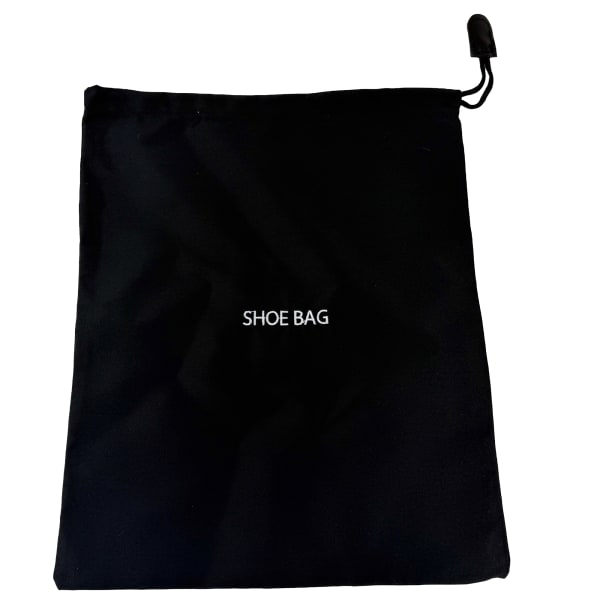 Hospitality Source Reusable Shoe Bags, 11in x 14in, Black, Pack Of 50 Bags