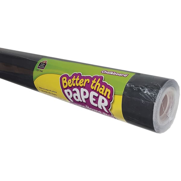 Teacher Created Resources Better Than Paper Bulletin Board Paper Rolls, 4ft x 12ft, Chalkboard, Pack Of 4 Rolls