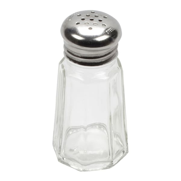 American Metalcraft Mushroom-Capped Salt/Pepper Shaker, 1 Oz, Clear