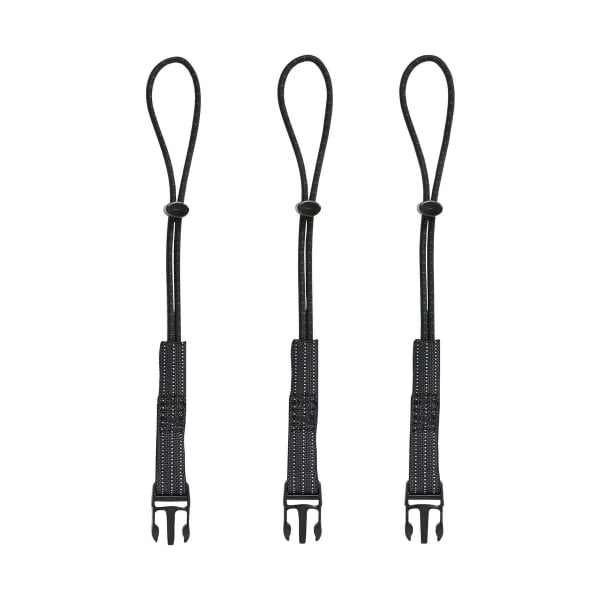 Ergodyne Squids 3103 Tool Tail Detachable Loops, Black, 3 Loops Per Bag, Pack Of 6 Bags