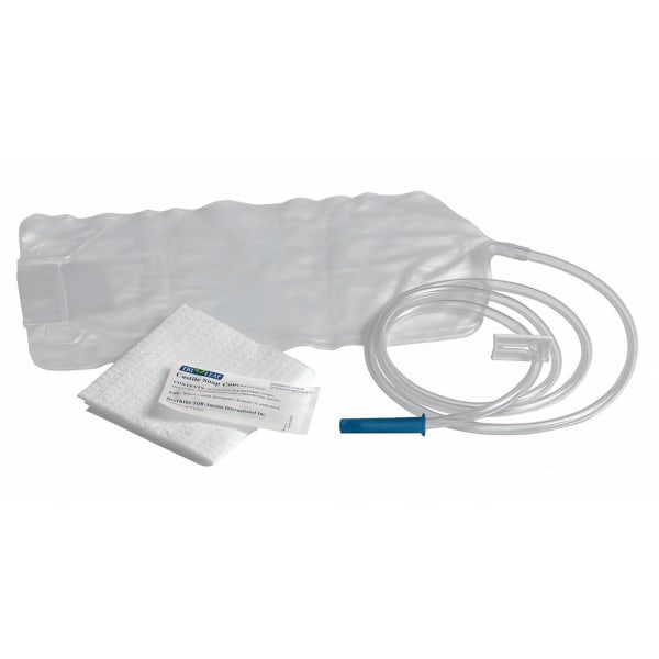 Medline Boxed Enema Bags, 1,500 cc Capacity, Clear, Case Of 48 Boxes