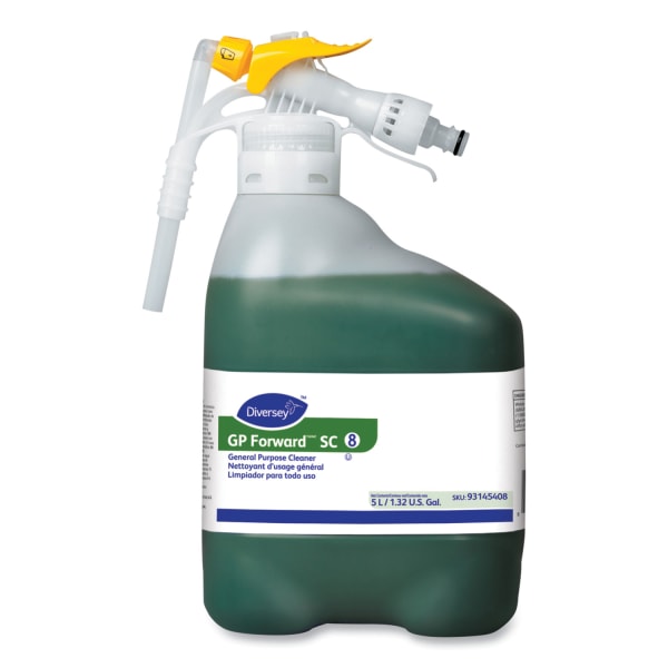 Diversey GP Forward Concentrated General Purpose Cleaner, Citrus Scent, Liquid, 5.3 qt Bottle