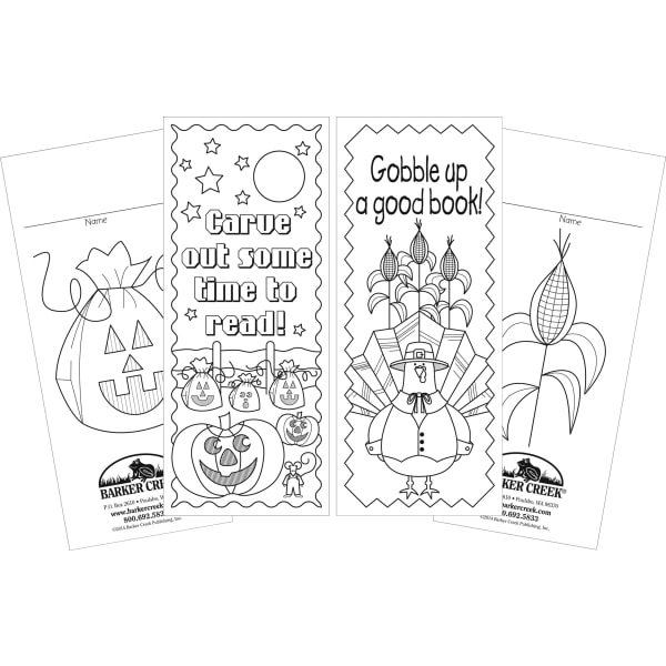 Barker Creek Bookmark Duets, Celebrate Autumn, Pack Of 60