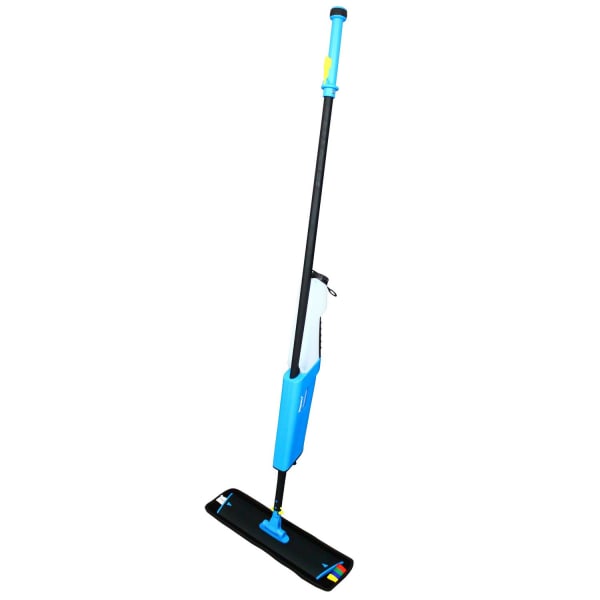 Impact Mopster 2.0 Microfiber Bucketless Mop, 16.25 x 3.25 Blue Microfiber Head, 57in Black Aluminum Handle