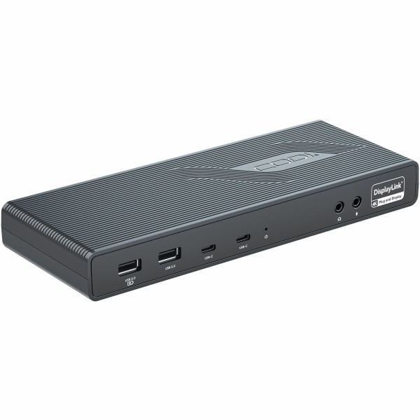 CODi Dual USB-C 4K Universal Docking Station - 60 W - USB Type C - 2 Displays Supported - 4K - 3840 x 2160 - 4 x USB 3.0 - 2 x USB 3.1 Type-C Ports - 4 x USB Type-A Ports - USB Type-A - 2 x USB Type-C Ports - USB Type-C - 1 x RJ-45 Ports