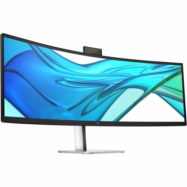 HP 549pm 49in Class Webcam Dual Quad HD (DQHD) Curved Screen LED Monitor, 32:9, B7GV8AAABA