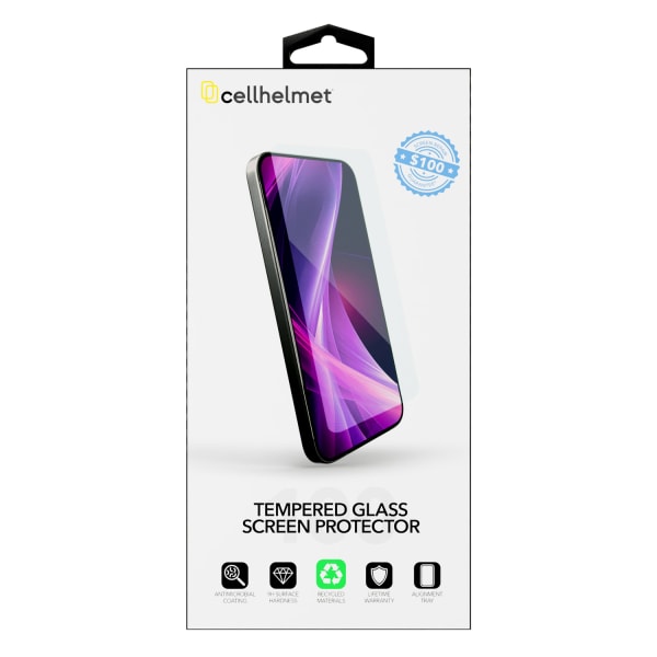 cellhelmet Tempered Glass Screen Protector, With $100 Coverage, For iPhone 16 Pro Max