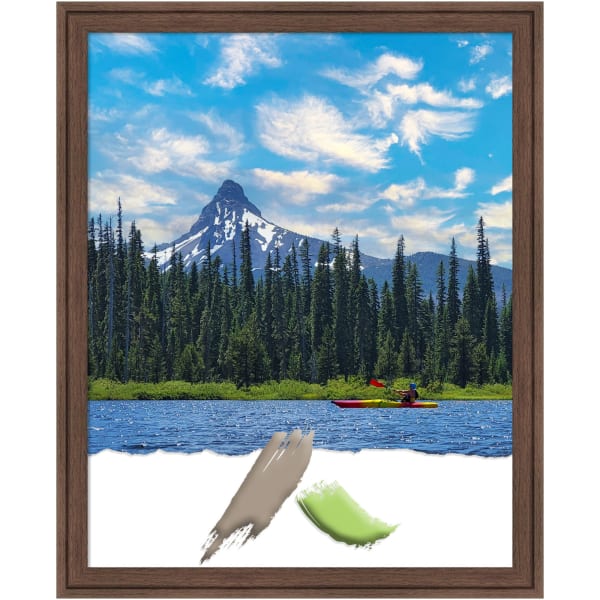 Amanti Art Florence Picture Frame, 18in x 22in, Opening Size 16in x 20in, Medium Brown