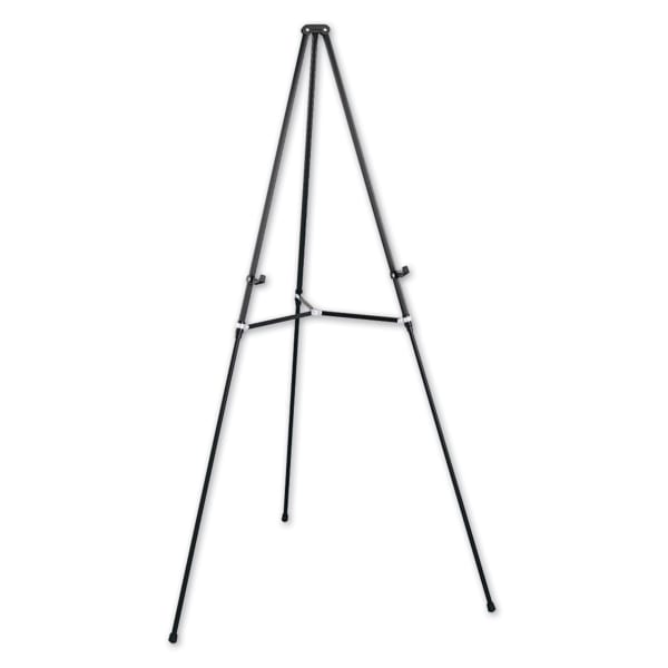 Quartet Lightweight Telescoping Easel, Black Aluminum