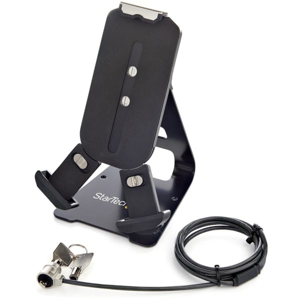 StarTech.com Secure Tablet Stand with K-Slot Cable Lock, Locking Universal Holder for 7.9in-13in Tablets, Adjustable, Security Tablet Mount - Universal Secure Tablet Stand for 7.9-13 inch devices up to 0.37in thick and 1.5lb
