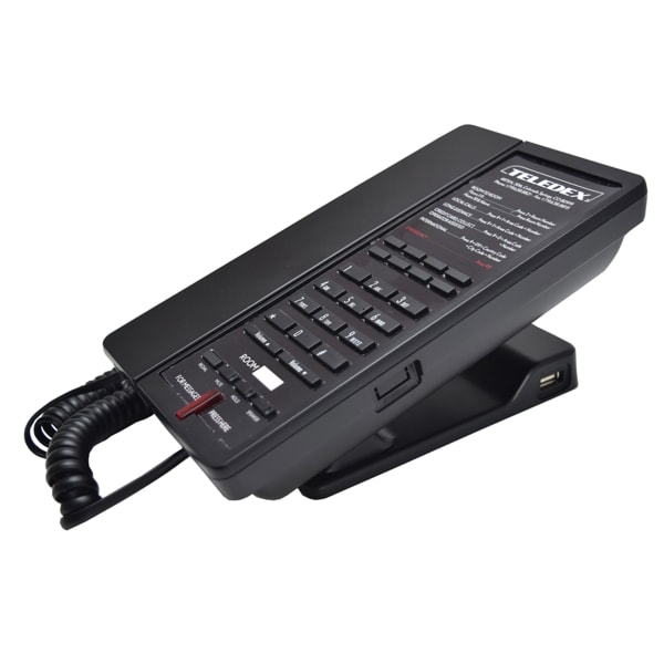 Teledex E-Series Corded Phone, Black, EA011000S08D