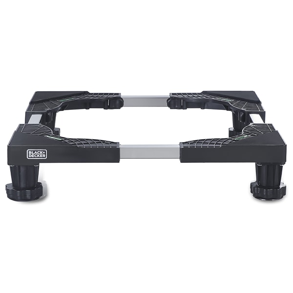 Black+Decker Multi-Functional Appliance Pedestal Stand, 4-3/4inH x 23-5/8inW x 23-5/8inD, Black