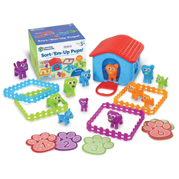 Learning Resources Sort Em" Up Pups Activity Set