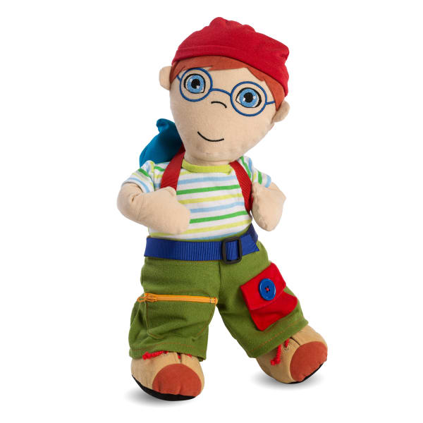 Miniland Educational Multicultural Fastening Doll, Caucasian Boy, Pre-K To 1