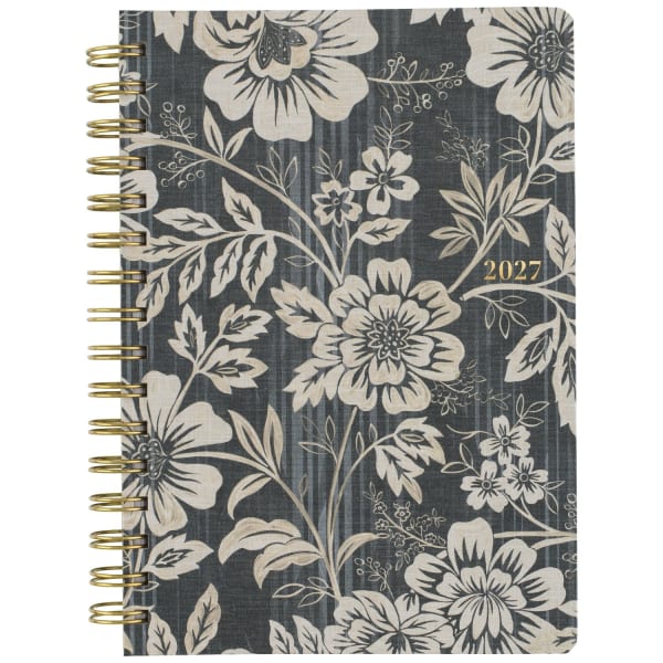 Mead Cambridge Denim Blooms 2027 Monthly Planner and Notes, Small, 5 1/2in x 8 1/2in