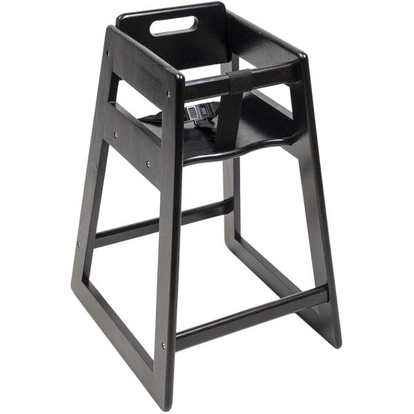 CSL Youngstar Deluxe Wood Highchair, Black