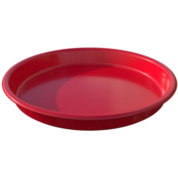 Deflecto Kids Antimicrobial Round Craft Tray - Accessories, Art, Craft - 1.61in Height x 13.07in Width x 13.07in Depth - Red - Polypropylene - 1 Each