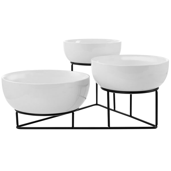 Gibson Elite 4-Piece Bowl Set, White