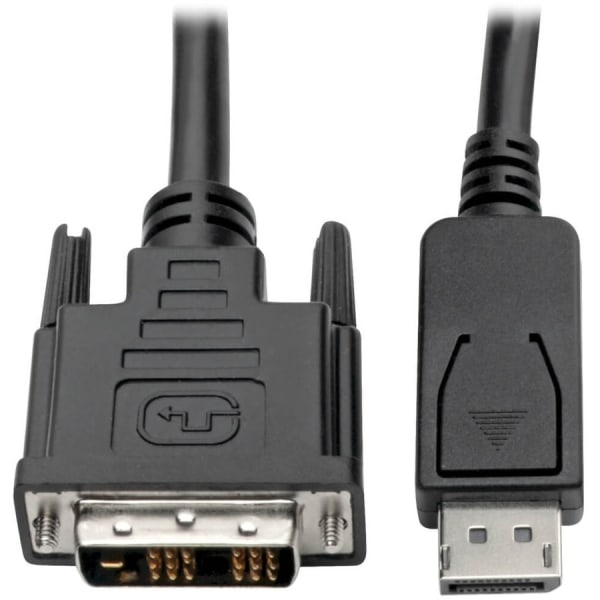 Eaton Tripp Lite Series DisplayPort to DVI Adapter Cable (DP with Latches to DVI-D Single Link M/M), 15 ft. (4.6 m) - DisplayPort/DVI-D  - P581015