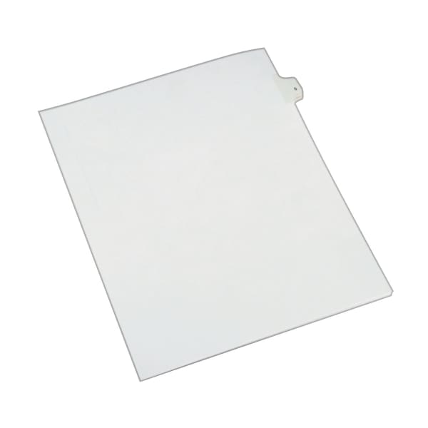 Avery Side-Tab Legal Index Exhibit Dividers, Tab Title 5, White, Pack Of 25