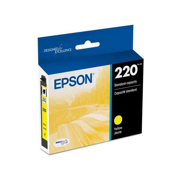 Epson 220 DuraBrite Ultra Yellow Ink Cartridge, T220420-S