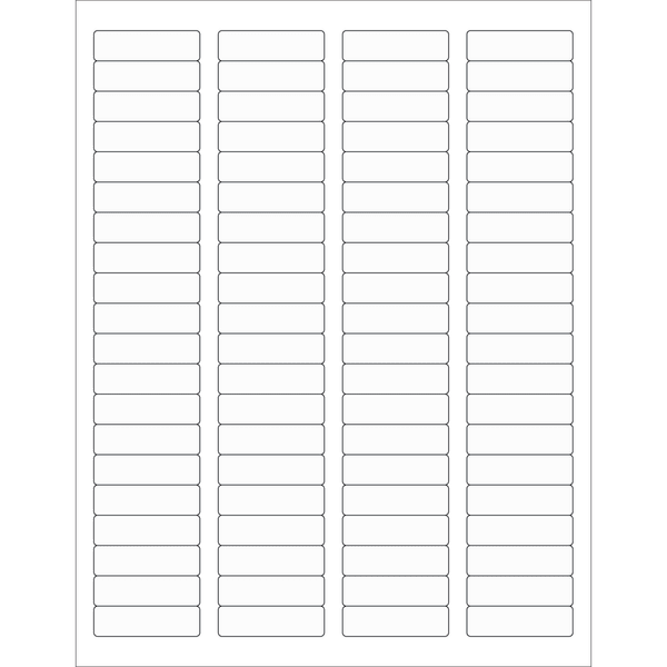 Tape Logic Laser Labels, LL220CL, Rectangle, 1 3/4in x 1/2in, Clear, Pack Of 8,000