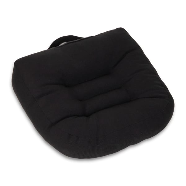 Mind Reader Air-Cloud Booster Seat Cushion With Carry Handle, 4-1/2inH x 18-1/2inW x 17-3/4inD, Black