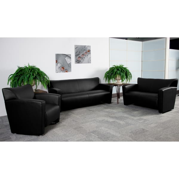 Flash Furniture Hercules Majesty Reception Set, Black