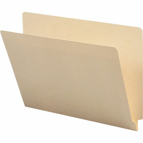 Sparco 1-Ply End-Tab Folders, Letter Size (8 1/2in x 11in), Manila, Box Of 100
