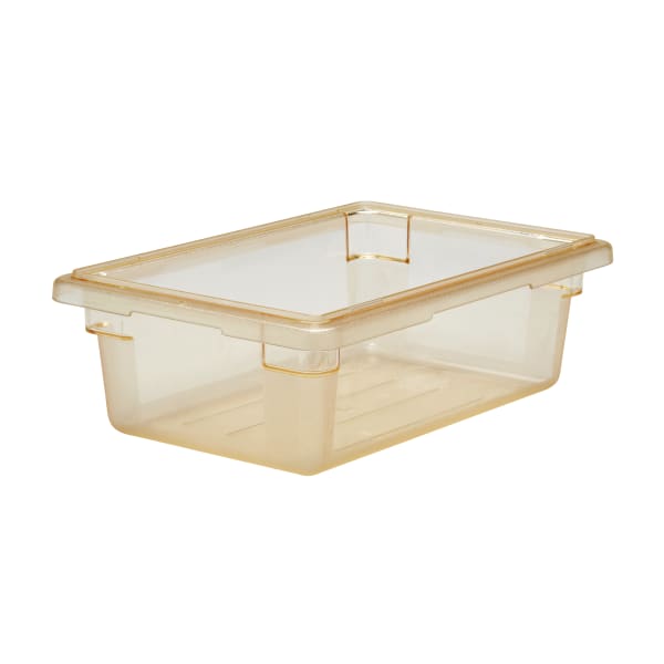 Cambro Camwear 6inD Food Boxes, 12in x 18in, Safety Yellow, Set Of 6 Boxes
