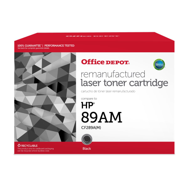 Office Depot Remanufactured Black MICR Toner Cartridge Replacement For HP 89A, OD89AM