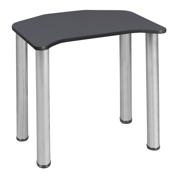 Regency Ferris 26inW Student Activity Desk, Gray/Chrome