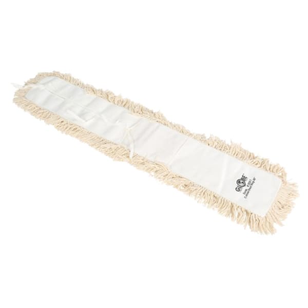 Globe Commercial Products Cotton Dust Mop Refill, 24in x 5in, White