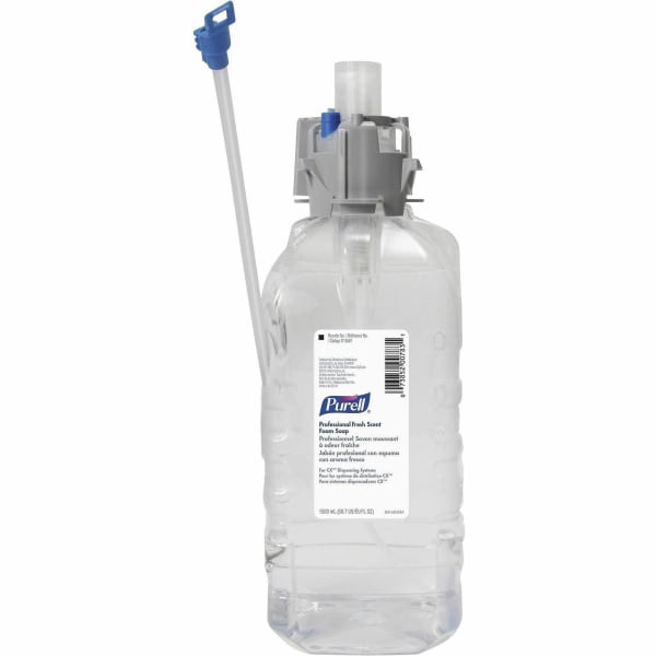 PURELL 1500mL Refill Fresh Scent Foam Soap - Fresh Scent - 1.59 quart - Kill Germs - Hand - Clear - Dye-free, Paraben-free, Phthalate-free, Hygienic, Bio-based - 1 Each