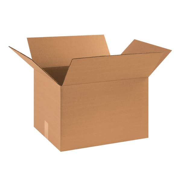 Partners Brand Corrugated Boxes, 18in x 14in x 12in, Kraft, Pack Of 20 Boxes